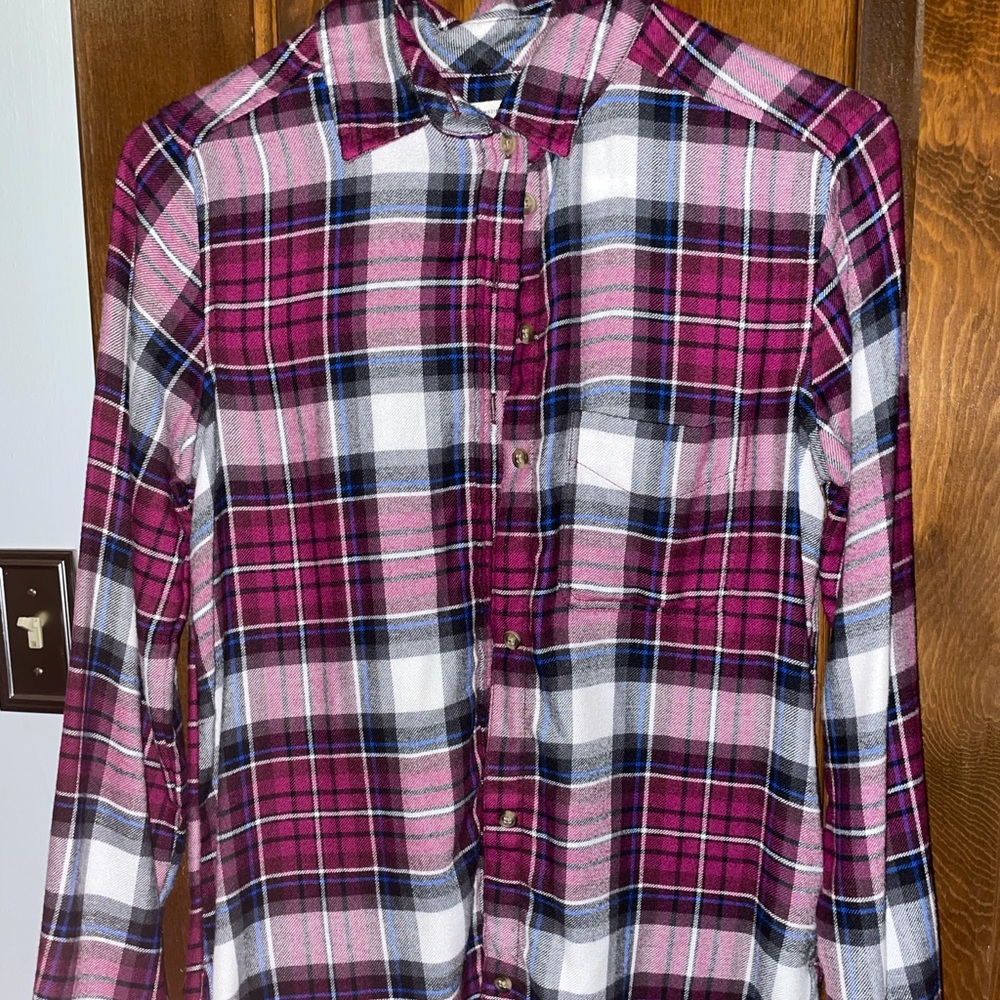 american eagle flannel boyfriend fit